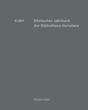 Römisches Jahrbuch der Bibliotheca Hertziana von Michalsky,  Tanja, Weddigen,  Tristan