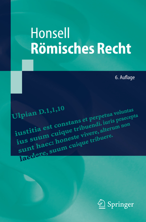 Römisches Recht von Honsell,  Heinrich