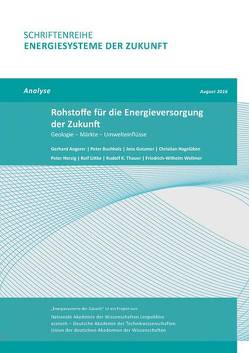 Rohstoffe für die Energieversorgung der Zukunft von Angerer,  Gerhard, Buchholz,  Peter, Gutzmer,  Jens, Hagelüken,  Christian, Herzig,  Peter, Littke,  Ralf, Thauer,  Rudolf K., Wellmer,  Friedrich-Wilhelm