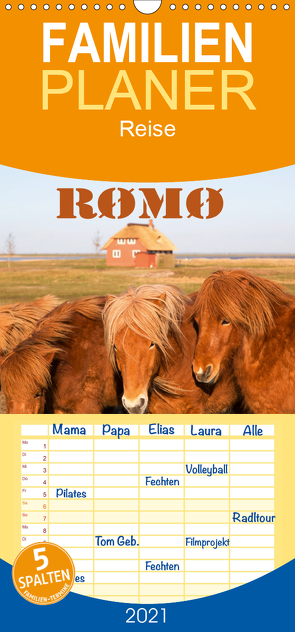 Røm, die dänische Wattenmeerinsel – Familienplaner hoch (Wandkalender 2021 , 21 cm x 45 cm, hoch) von photo impressions,  D.E.T.