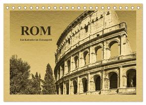Rom-Ein Kalender im Zeitungsstil (Tischkalender 2024 DIN A5 quer), CALVENDO Monatskalender von Kirsch,  Gunter