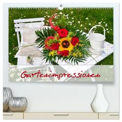 Romantische Gartenimpressionen (hochwertiger Premium Wandkalender 2024 DIN A2 quer), Kunstdruck in Hochglanz von Werner-Ney,  Simone