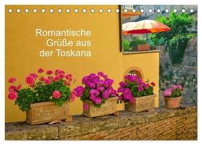 Romantische Grüße aus der Toskana (Tischkalender 2024 DIN A5 quer), CALVENDO Monatskalender von Rosemann,  Sigrid