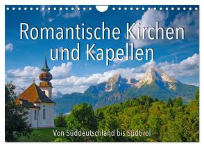 Romantische Kirchen und Kapellen (Wandkalender 2024 DIN A4 quer), CALVENDO Monatskalender von Ratzer,  Reinhold