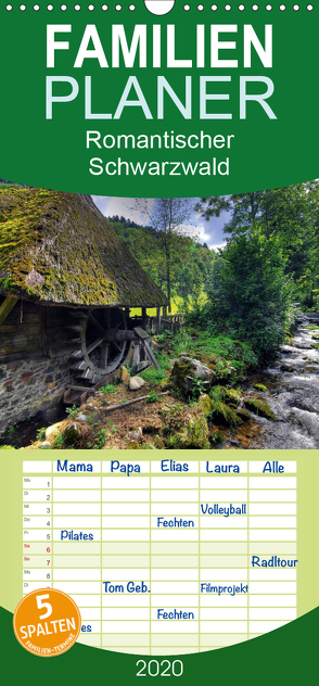 Romantischer Schwarzwald – Familienplaner hoch (Wandkalender 2020 , 21 cm x 45 cm, hoch) von Laue,  Ingo