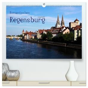 Romantisches Regensburg (hochwertiger Premium Wandkalender 2024 DIN A2 quer), Kunstdruck in Hochglanz von boeTtchEr,  U