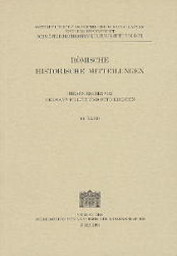 Römische Historische Mitteilungen / Römische Historische Mitteilungen 40 von Ara,  Angelo, Fillitz,  Hermann, Kresten,  Otto, Radiciotti,  Paolo, Rohr,  Christian