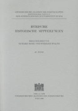 Römische Historische Mitteilungen / Römische Historische Mitteilungen 42 von Bösel,  Richard, Fillitz,  Hermann