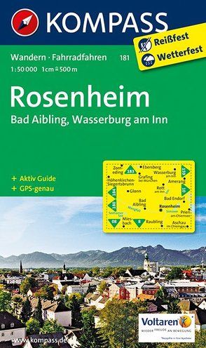 KOMPASS Wanderkarte Rosenheim – Bad Aibling – Wasserburg am Inn von KOMPASS-Karten GmbH