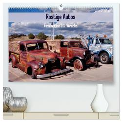 Rostige Autos. Faszination U.S. Wracks (hochwertiger Premium Wandkalender 2024 DIN A2 quer), Kunstdruck in Hochglanz von Stanzer,  Elisabeth