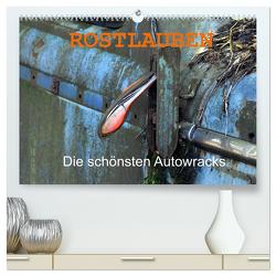 ROSTLAUBEN Die schönsten Autowracks (hochwertiger Premium Wandkalender 2024 DIN A2 quer), Kunstdruck in Hochglanz von Laue,  Ingo