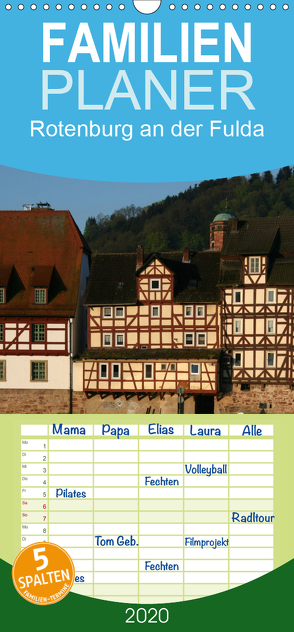 Rotenburg an der Fulda – Familienplaner hoch (Wandkalender 2020 , 21 cm x 45 cm, hoch) von Berg,  Martina