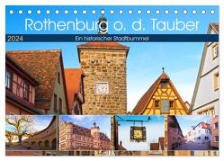 Rothenburg o.d. Tauber (Tischkalender 2024 DIN A5 quer), CALVENDO Monatskalender von by Sylvia Seibl,  CrystalLights