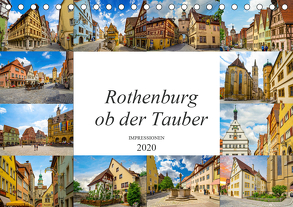 Rothenburg ob der Tauber Impressionen (Tischkalender 2020 DIN A5 quer) von Meutzner,  Dirk