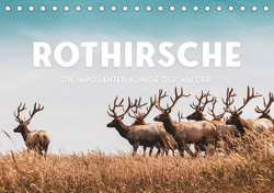 Rothirsche – Die imposanten Könige der Wälder. (Tischkalender 2023 DIN A5 quer) von SF