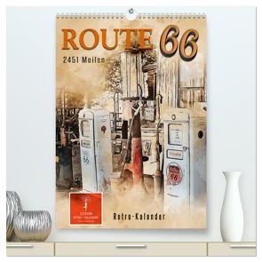 Route 66 – 2451 Meilen (hochwertiger Premium Wandkalender 2024 DIN A2 hoch), Kunstdruck in Hochglanz von Roder,  Peter