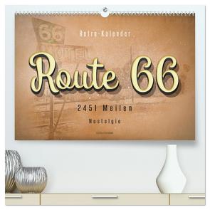 Route 66 – 2451 Meilen Nostalgie (hochwertiger Premium Wandkalender 2024 DIN A2 quer), Kunstdruck in Hochglanz von Roder,  Peter