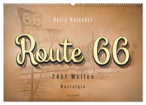 Route 66 – 2451 Meilen Nostalgie (Wandkalender 2024 DIN A2 quer), CALVENDO Monatskalender von Roder,  Peter