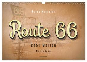 Route 66 – 2451 Meilen Nostalgie (Wandkalender 2024 DIN A3 quer), CALVENDO Monatskalender von Roder,  Peter