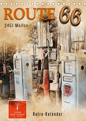 Route 66 – 2451 Meilen (Tischkalender 2023 DIN A5 hoch) von Roder,  Peter