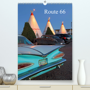 Route 66 (Premium, hochwertiger DIN A2 Wandkalender 2021, Kunstdruck in Hochglanz) von Grosskopf,  Rainer