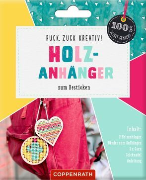 Ruck, zuck kreativ – Holzanhänger zum Besticken