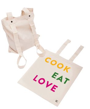 Rucksacktasche: Cook Eat Love