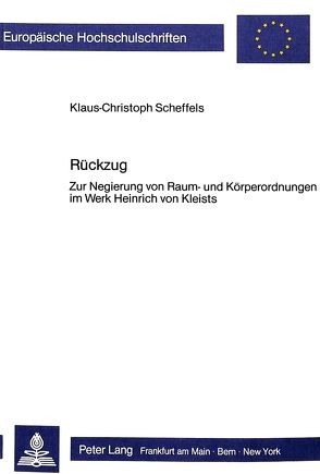 Rückzug von Scheffels,  Klaus-Christoph