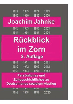 Rückblick im Zorn – Neuauflage von Jahnke,  Joachim
