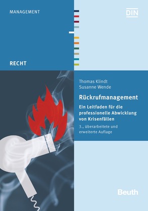 Rückrufmanagement von Klindt,  Thomas, Wende,  Susanne