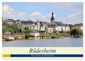 Rüdesheim – Eine Perle am Mittelrhein (Tischkalender 2024 DIN A5 quer), CALVENDO Monatskalender von Klatt,  Arno