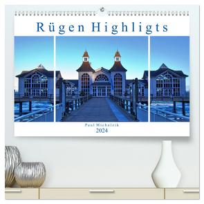 Rügen Highlights (hochwertiger Premium Wandkalender 2024 DIN A2 quer), Kunstdruck in Hochglanz von Michalzik,  Paul
