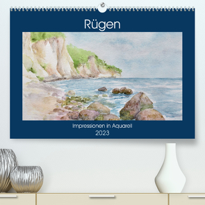 Rügen Impressionen in Aquarell (Premium, hochwertiger DIN A2 Wandkalender 2023, Kunstdruck in Hochglanz) von Mesch,  Sylwia