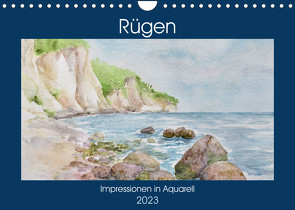 Rügen Impressionen in Aquarell (Wandkalender 2023 DIN A4 quer) von Mesch,  Sylwia