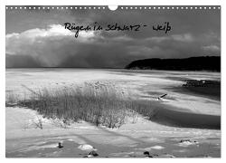 Rügen in schwarz-weiß (Wandkalender 2024 DIN A3 quer), CALVENDO Monatskalender von Schmidt,  Antje
