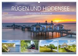 RÜGEN UND HIDDENSEE Ein fantastischer Spätsommer (Wandkalender 2024 DIN A2 quer), CALVENDO Monatskalender von Viola,  Melanie