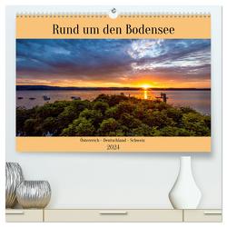 Rund um den Bodensee (hochwertiger Premium Wandkalender 2024 DIN A2 quer), Kunstdruck in Hochglanz von Kramer,  Christa