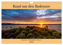 Rund um den Bodensee (Wandkalender 2024 DIN A4 quer), CALVENDO Monatskalender von Kramer,  Christa