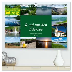 Rund um den Edersee (hochwertiger Premium Wandkalender 2024 DIN A2 quer), Kunstdruck in Hochglanz von W. Lambrecht,  Markus