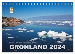 Rund um den Ilulissat Eisfjord – GRÖNLAND 2024 (Tischkalender 2024 DIN A5 quer), CALVENDO Monatskalender von Koch,  Lucyna