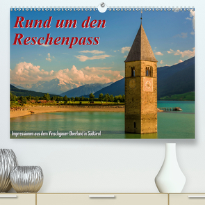 Rund um den Reschenpass (Premium, hochwertiger DIN A2 Wandkalender 2020, Kunstdruck in Hochglanz) von Wenk,  Marcel