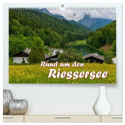 Rund um den Riessersee (hochwertiger Premium Wandkalender 2024 DIN A2 quer), Kunstdruck in Hochglanz von Wilczek,  Dieter