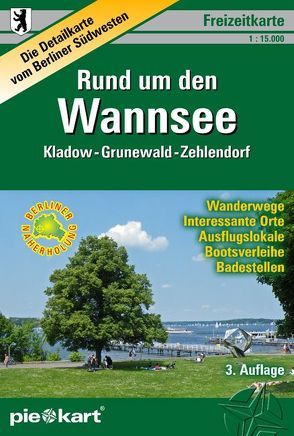 Rund um den Wannsee 1 : 15.000 Freizeitkarte