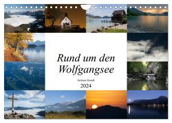 Rund um den Wolfgangsee (Wandkalender 2024 DIN A4 quer), CALVENDO Monatskalender von Reindl,  Stefanie