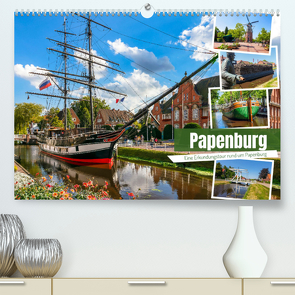 Rund um Papenburg (Premium, hochwertiger DIN A2 Wandkalender 2023, Kunstdruck in Hochglanz) von Dreegmeyer,  Andrea