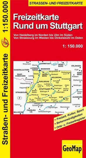 Rund um Stuttgart – Freizeit- und Strassenkarte
