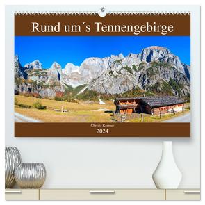 Rund um´s Tennengebirge (hochwertiger Premium Wandkalender 2024 DIN A2 quer), Kunstdruck in Hochglanz von Kramer,  Christa