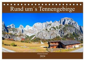 Rund um´s Tennengebirge (Tischkalender 2024 DIN A5 quer), CALVENDO Monatskalender von Kramer,  Christa