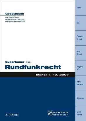 Rundfunkrecht von Gugerbauer,  Norbert