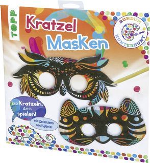 Rundum Kunterbunt Kratzel-Masken-Set von frechverlag